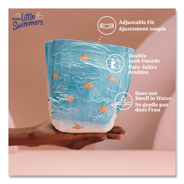KIMBERLY CLARK Little Swimmers, Size 3, 16 lbs to 26 lbs, 12/Pack, 8 Packs/Carton (KCM18339) thumbnail 4