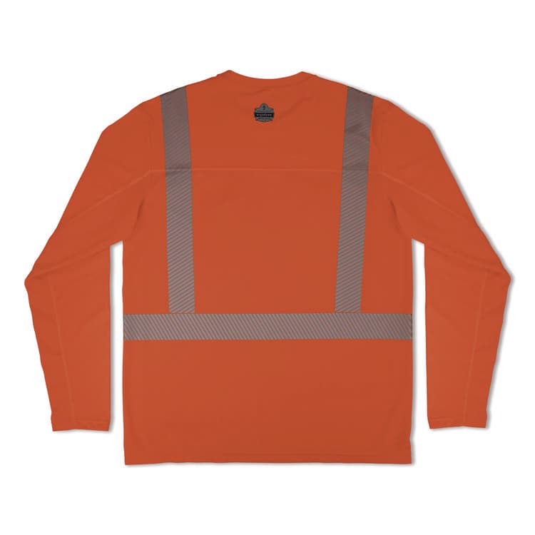 TENACIOUS HOLDINGS, . Chill-Its 6688 Type R Class 2 Cooling Hi-Vis Sun Shirt with UV Protection, Medium, Orange (EGO12231) thumbnail 2