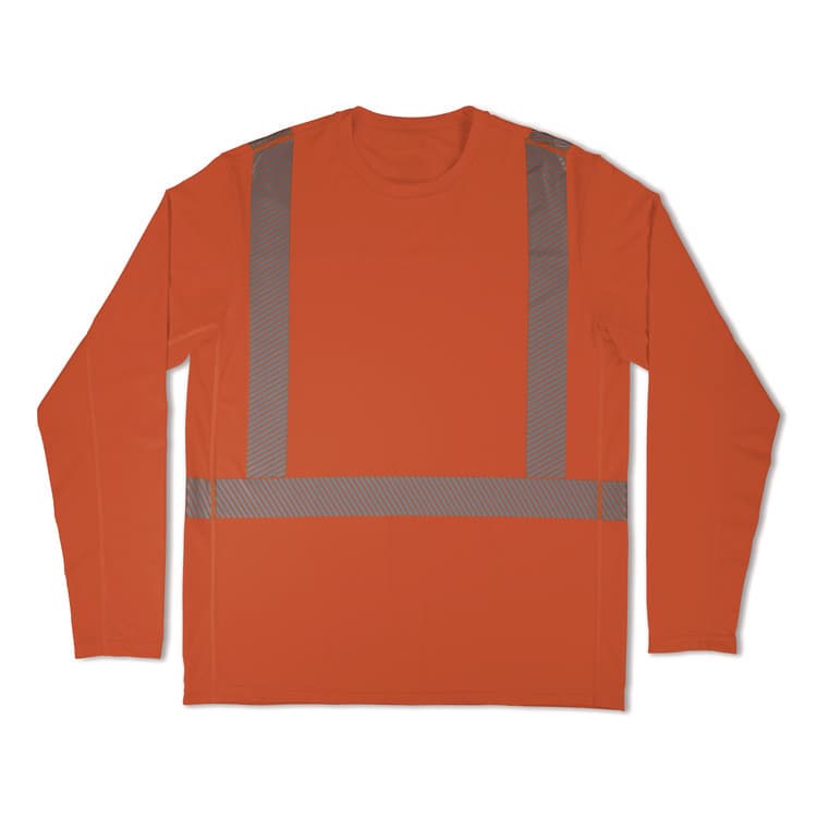 TENACIOUS HOLDINGS, . Chill-Its 6688 Type R Class 2 Cooling Hi-Vis Sun Shirt with UV Protection, Medium, Orange (EGO12231)