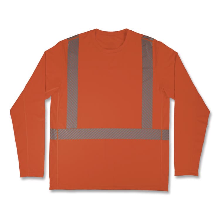 TENACIOUS HOLDINGS, . Chill-Its 6688 Type R Class 2 Cooling Hi-Vis Sun Shirt with UV Protection, X-Large, Orange (EGO12233)