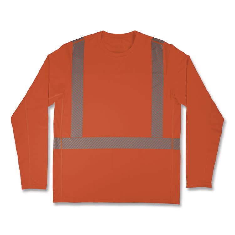 TENACIOUS HOLDINGS, . Chill-Its 6688 Type R Class 2 Cooling Hi-Vis Sun Shirt with UV Protection, 3X-Large, Orange (EGO12235)