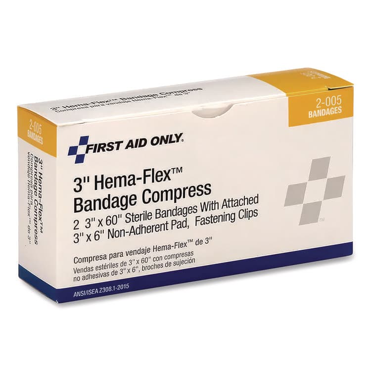 FIRST AID ONLY, . Compress Bandages, 3 x 2, 2/Box (FAOAN266) thumbnail 3