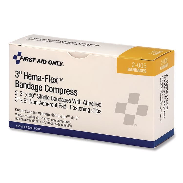 FIRST AID ONLY, . Compress Bandages, 3 x 2, 2/Box (FAOAN266) thumbnail 4