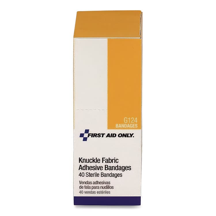FIRST AID ONLY, . Fabric Bandages, Four-Wing Knuckle, 2.5 x 3.25, 40/Box (FAOG124) thumbnail 3
