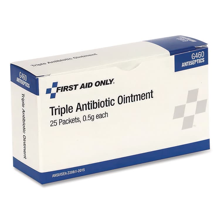 FIRST AID ONLY, . Triple Antibiotic Ointment, 0.03 oz Packet, 25/Box (FAOG460) thumbnail 3