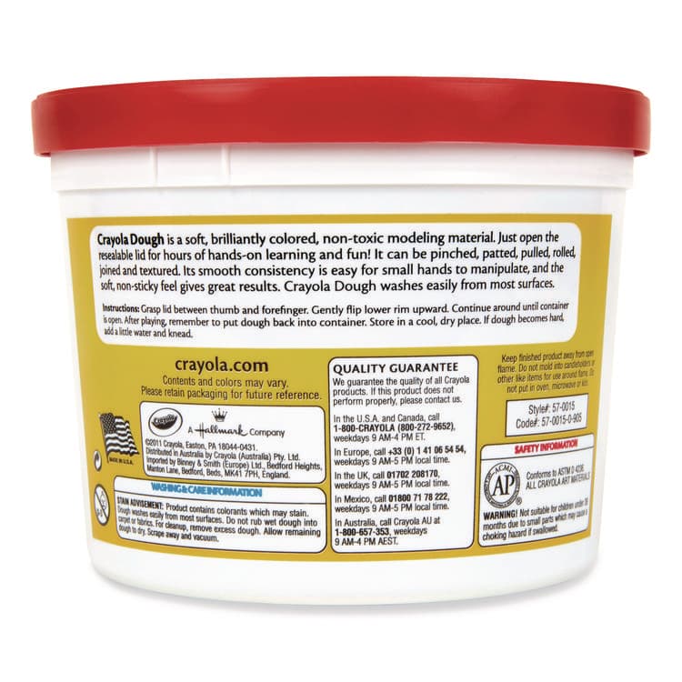 BINNEY & SMITH / CRAYOLA Modeling Dough, Red, 3 lb Bucket (CYO430830) thumbnail 3