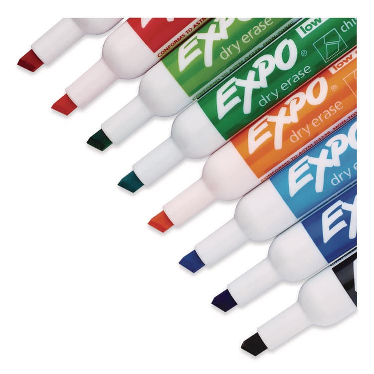 SANFORD Low-Odor Dry-Erase Markers, Broad Chisel Tip, Assorted Colors, 8/Pack (SAN1743032) thumbnail 3