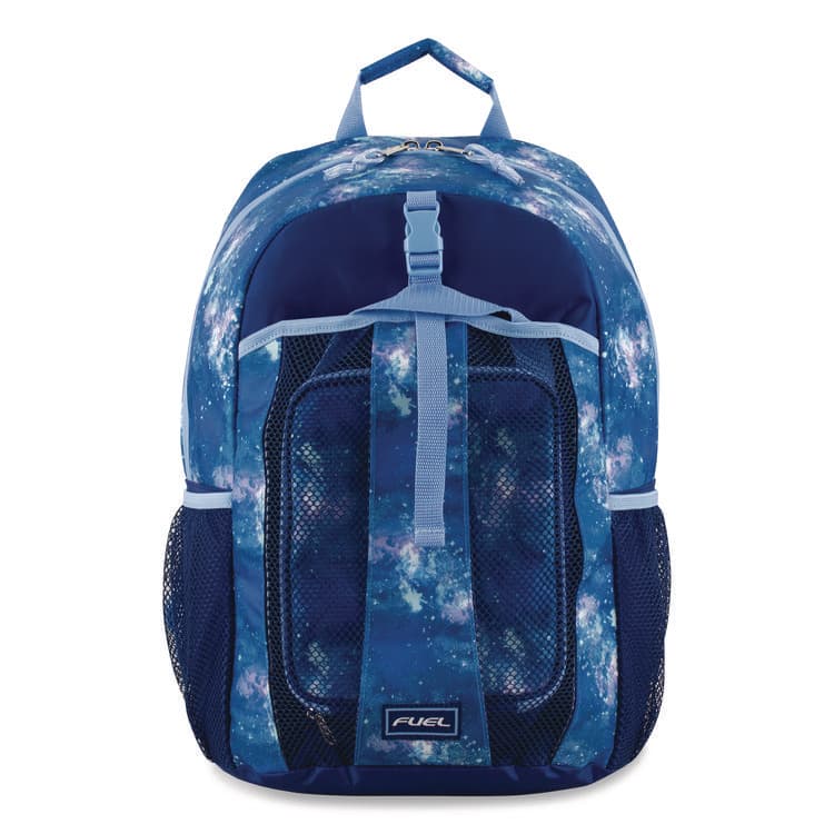 FUEL USA Bijoux Deluxe Backpack and Lunch Bag Bundle, Backpack: 13.5" x 7" x 18.5", Lunch Bag: 7.5" x 4.25" x 9", Light Blue Galaxy (FUE110592STGX5)