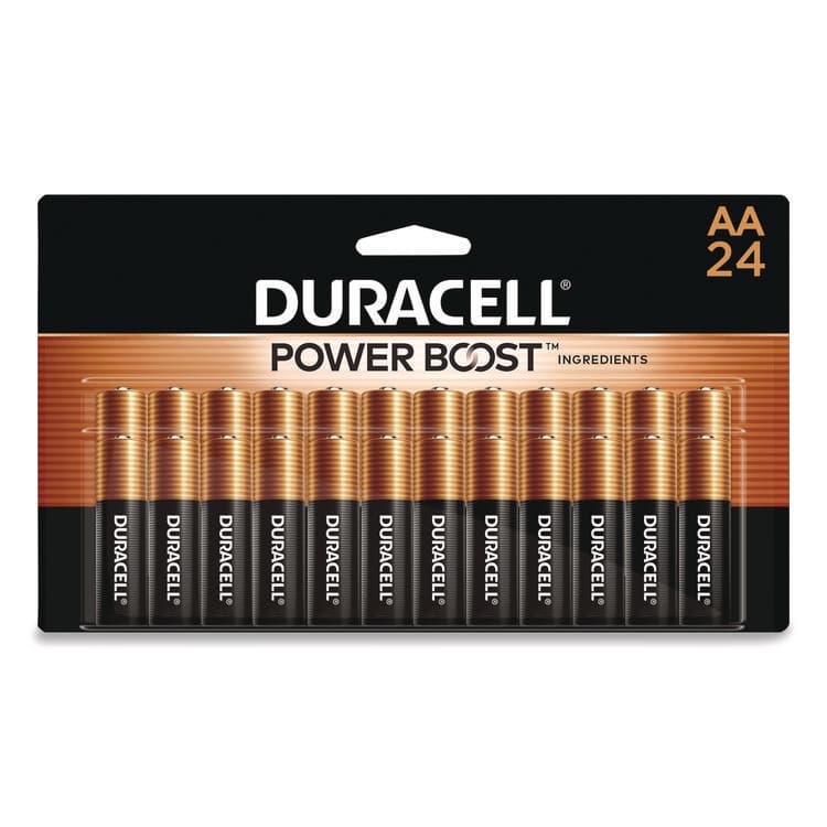 DURACELL PRODUCTS COMPANY Power Boost Copper Top Alkaline AA Batteries, 24/Pack (DURMN1500B240PK)