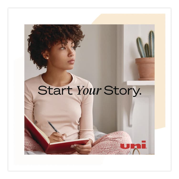 UNI Signo 207 Gel Pen, Retractable, Fine 0.5 mm, Black Ink, Smoke/Black Barrel, 5/Pack (UBC1960240) thumbnail 4