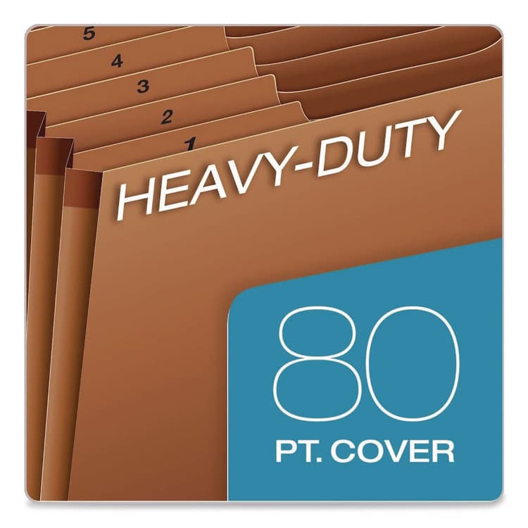 TOPS BUSINESS FORMS Heavy-Duty Expanding File, 31 Sections, 1/3-Cut Tabs, Legal Size, Redrope (PFXR219DHD) thumbnail 3