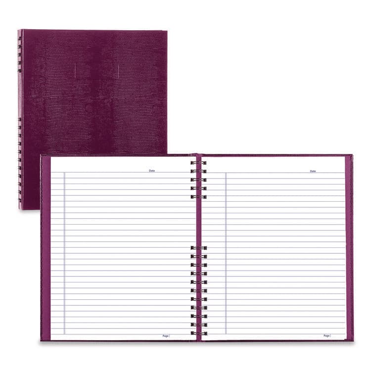 REDIFORM OFFICE PRODUCTS NotePro Notebook, 1-Subject, Wide/Legal Rule, Dark Raspberry Cover, (100) 10.75 x 8.5 Sheets (REDA10200RAS)