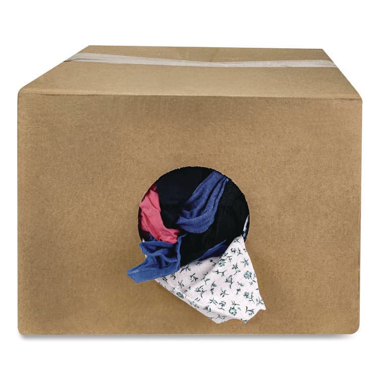 HOSPECO Reclaimed Colored Knits - T-Shirt/Polo, Assorted Sizes and Colors, 25 lb/Box (HOS13525)