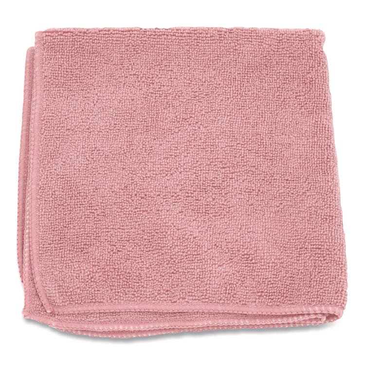 BOARDWALK Microfiber Cloths, 12 x 12, Pink, 12/Pack (BWK12PINCLOTH)