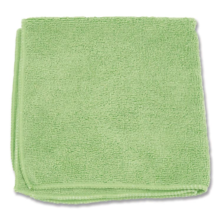BOARDWALK Microfiber Cloths, 12 x 12, Green, 12/Pack (BWK12GRECLOTH)