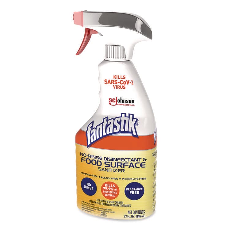 SC JOHNSON No Rinse Disinfectant and Food Surface Sanitizer, Unscented, 32 oz Trigger Spray Bottle (SJN354125) thumbnail 2