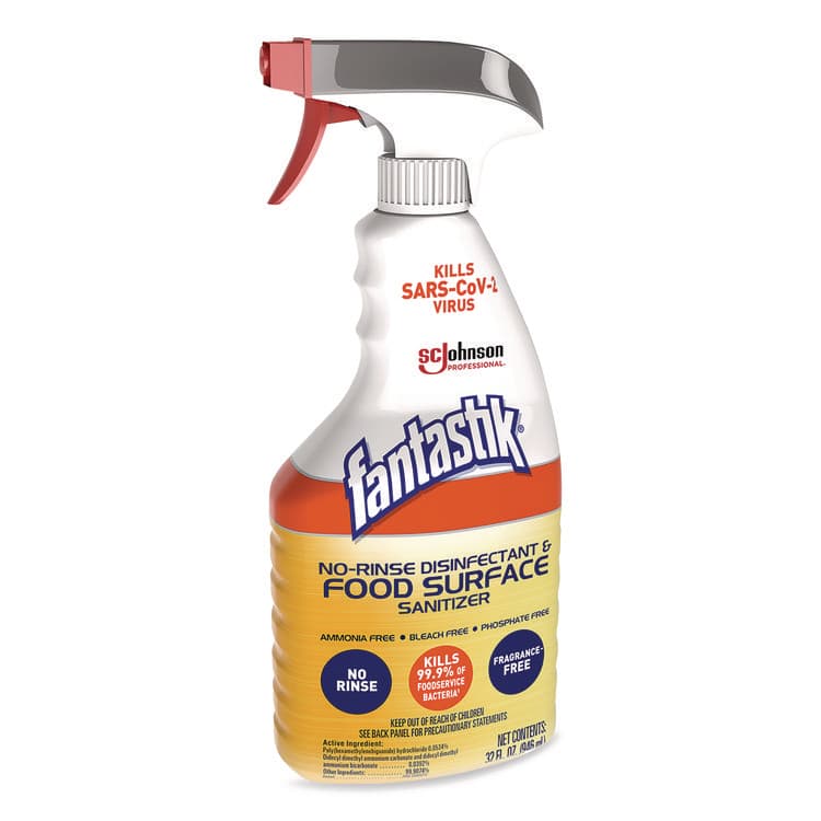 SC JOHNSON No Rinse Disinfectant and Food Surface Sanitizer, Unscented, 32 oz Trigger Spray Bottle (SJN354125) thumbnail 3