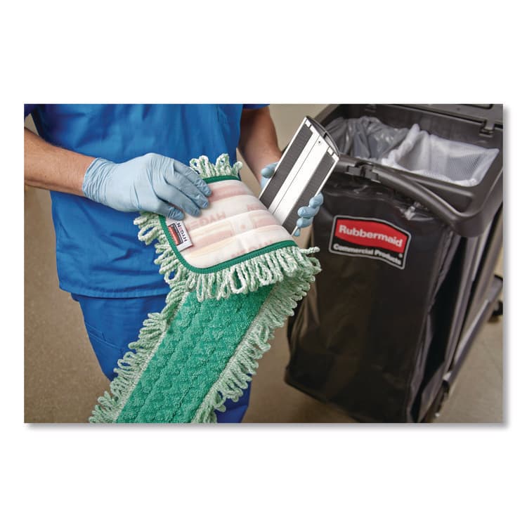 RUBBERMAID COMMERCIAL PROD. HYGEN Quick Connect Single-Sided Frame, 60 x 3, Aluminum, Yellow, 6/Carton (RCPQ595YEL) thumbnail 3