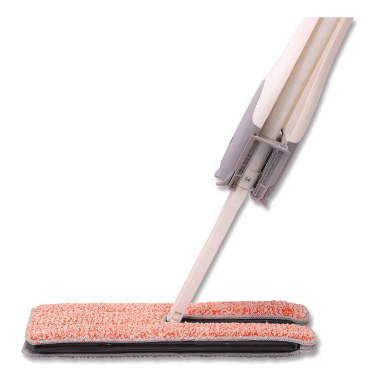CHAGRINOVATIONS 4-in-1 Squeegee Mop, 4.5 x 14.5 Orange/Gray Microfiber Heads, 53" White/Orange Polyamide/Polyester Handle (CH7TU68166) thumbnail 2