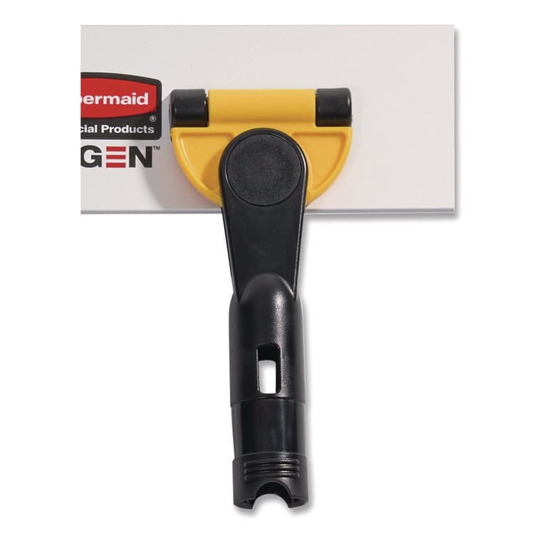 RUBBERMAID COMMERCIAL PROD. Wall/Stairs Quick Connect Frame, 11w x 3 1/2d, Yellow (RCPQ550) thumbnail 4