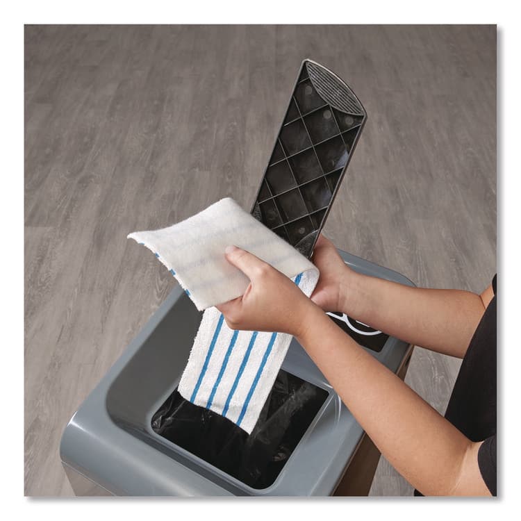 RUBBERMAID COMMERCIAL PROD. HYGEN Quick Connect Single-Sided Frame, 18w x 3 3/8d, Plastic, Black (RCPQ559BLA) thumbnail 4