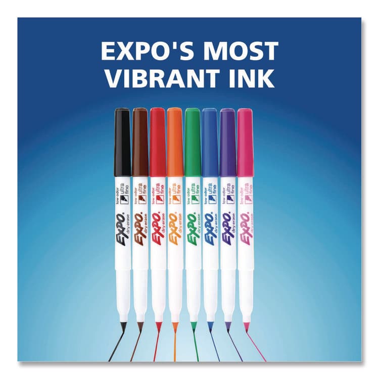 SANFORD Low-Odor Dry Erase Marker Starter Set, Extra-Fine Bullet Tip, Assorted Colors, 5/Set (SAN1884310A) thumbnail 2