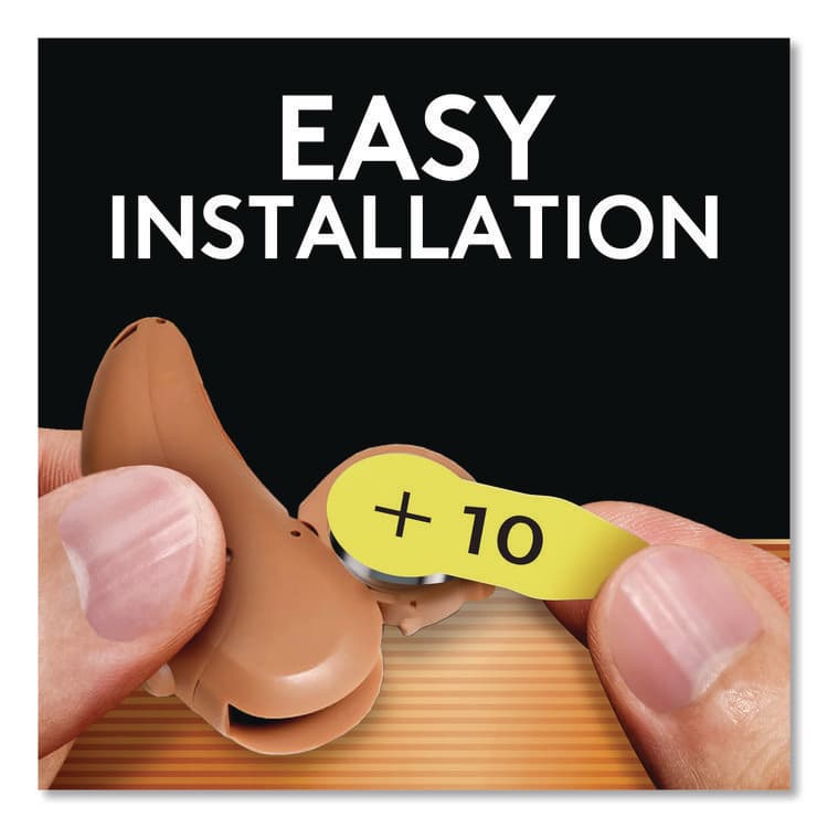 DURACELL PRODUCTS COMPANY Hearing Aid Battery, #10, 16/Pack (DURDA10B16ZM10) thumbnail 3