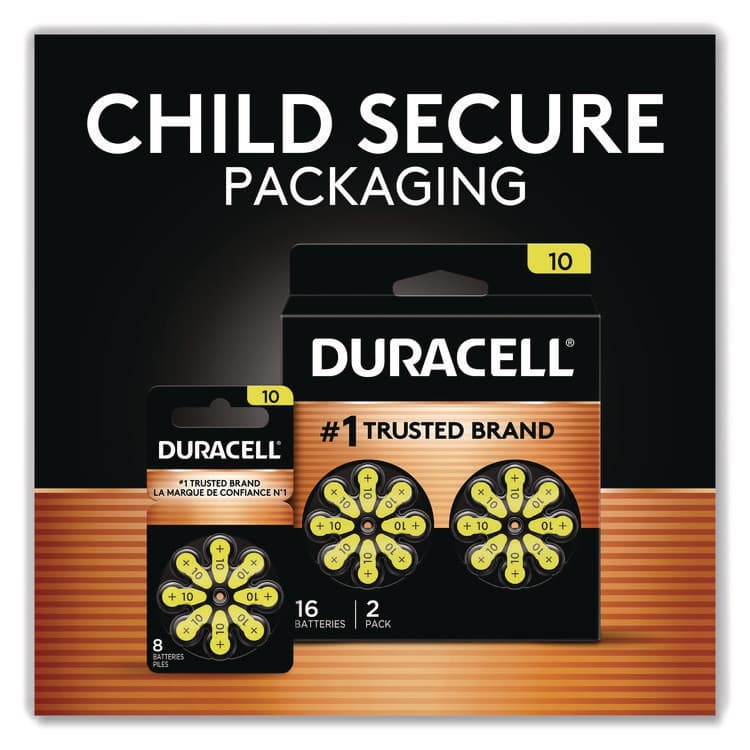 DURACELL PRODUCTS COMPANY Hearing Aid Battery, #10, 16/Pack (DURDA10B16ZM10) thumbnail 4