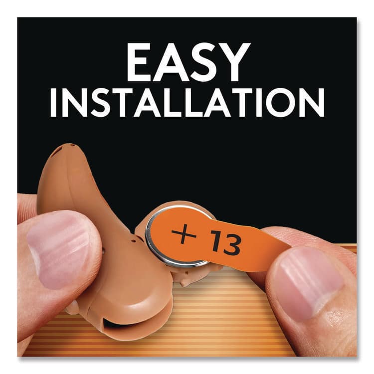 DURACELL PRODUCTS COMPANY Hearing Aid Battery, #13, 16/Pack (DURDA13B16ZM09) thumbnail 3