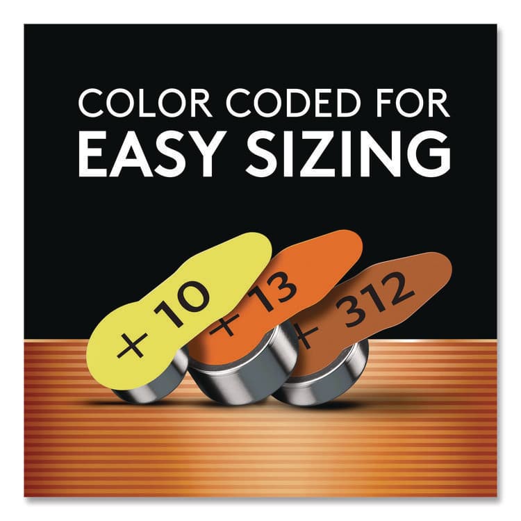 DURACELL PRODUCTS COMPANY Hearing Aid Battery, #312, 8/Pack (DURDA312B8ZM09) thumbnail 2