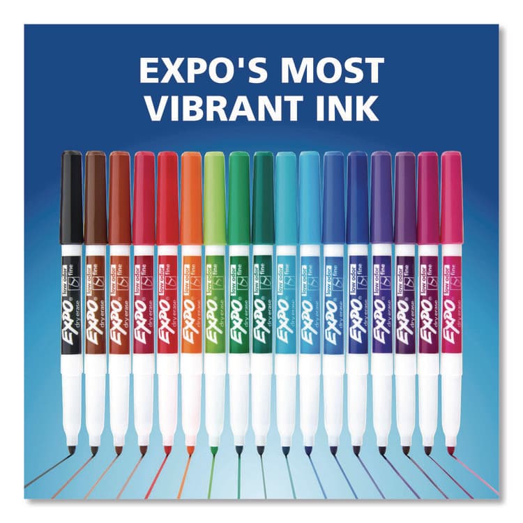 SANFORD Low-Odor Dry-Erase Marker, Fine Bullet Tip, Blue, Dozen (SAN86003A) thumbnail 2