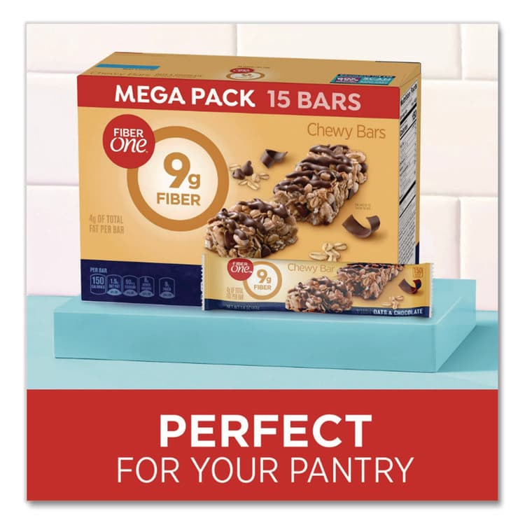 GENERAL MILLS Chewy Bars, Oats and Chocolate, 1.4 oz, 16/Box (GNM14562) thumbnail 3