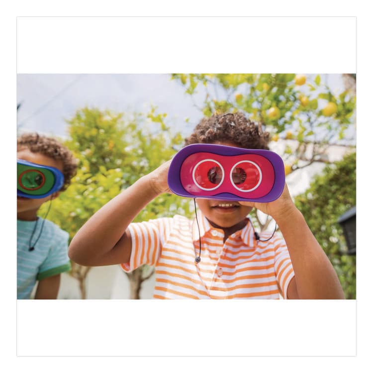 EDUCATIONAL INSIGHTS, GeoSafari Jr. Kidnoculars, Ages 5 and Up, 8.6" x 7" x 8.9", Blue/Green/Yellow (EII5260) thumbnail 3