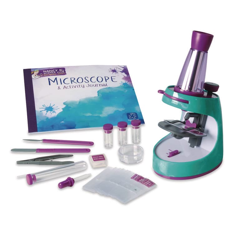 EDUCATIONAL INSIGHTS, Nancy B's Science Club Microscope and Activity Journal, Ages 8 and Up, 30x to 400x Magnification, 8.7 x 9.2 x 4.3, Blue (EII5350) thumbnail 2