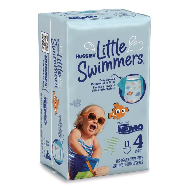 KIMBERLY CLARK Little Swimmers, Size 4, 24 lbs to 34 lbs, 11/Pack, 8 Packs/Carton (KCM18342) thumbnail 3