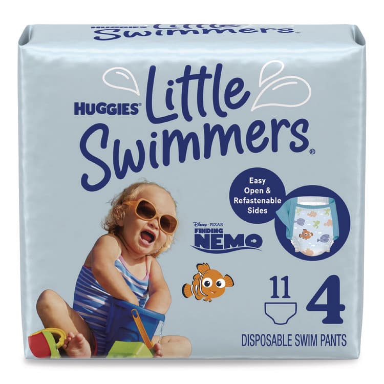 KIMBERLY CLARK Little Swimmers, Size 4, 24 lbs to 34 lbs, 11/Pack, 8 Packs/Carton (KCM18342)