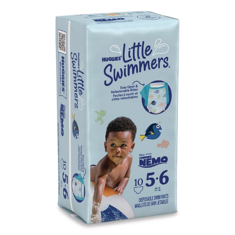 KIMBERLY CLARK Little Swimmers, Size 5-6, 32 lbs and Up, 10/Pack, 8 Packs/Carton (KCM18345) thumbnail 3