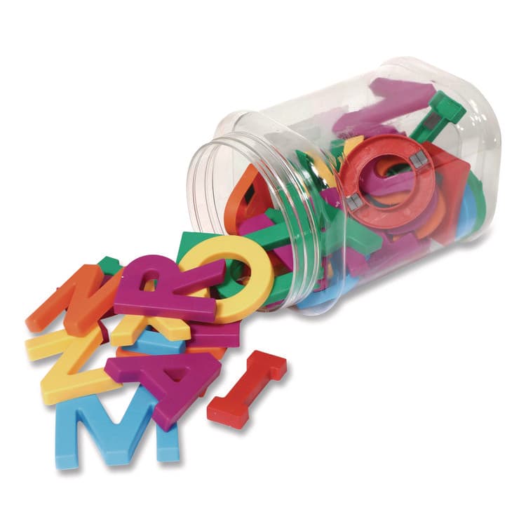 LEARNING RESOURCES Jumbo Uppercase Magnetic Letters, 2.5" Tall, Assorted Colors, 40 Pieces (LRNLER0450) thumbnail 3