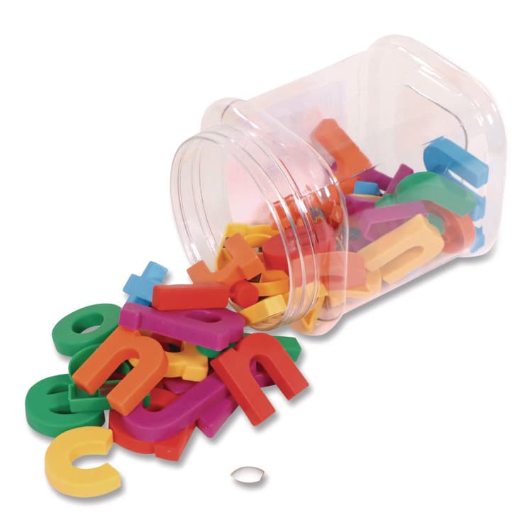 LEARNING RESOURCES Jumbo Lowercase Magnetic Letters, 1.5" Tall, Assorted Color Characters, 40 Pieces (LRNLER0451) thumbnail 3
