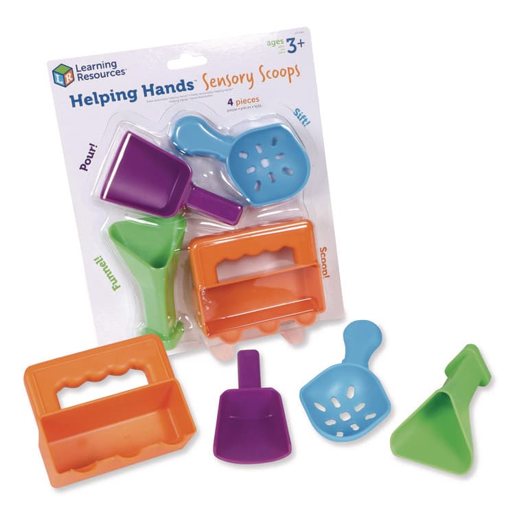 LEARNING RESOURCES Helping Hands Sensory Scoops, Grades Pre-K to 2, 4 Pieces (LRNLER5567) thumbnail 2