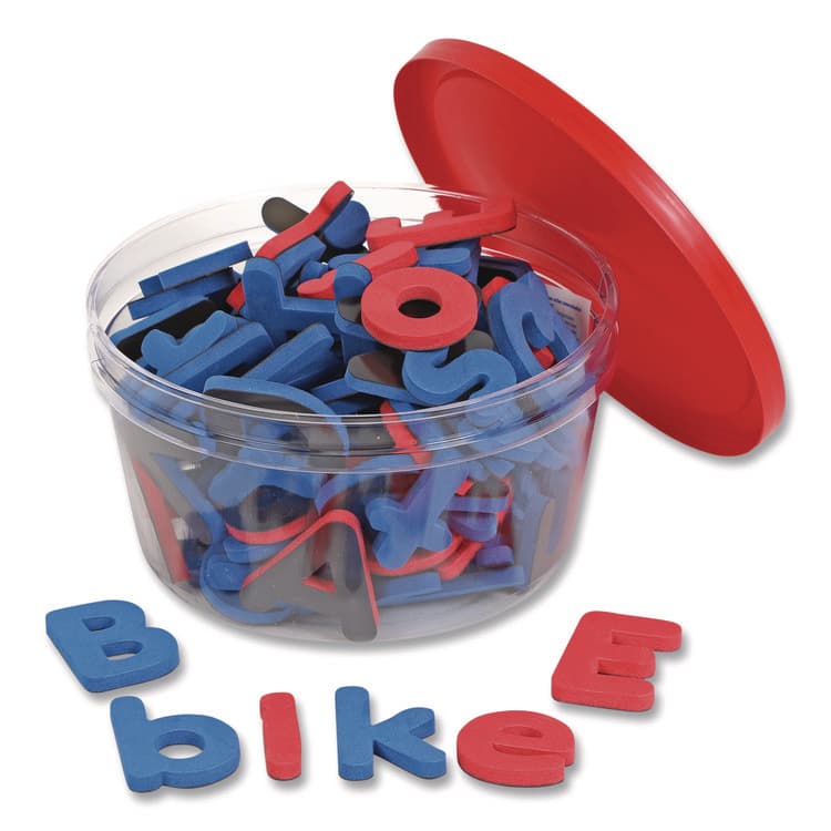 LEARNING RESOURCES Soft Foam Magnetic Learning Letters, 1.5" Tall, Assorted Color Characters, 104 Pieces (LRNLER6304) thumbnail 2