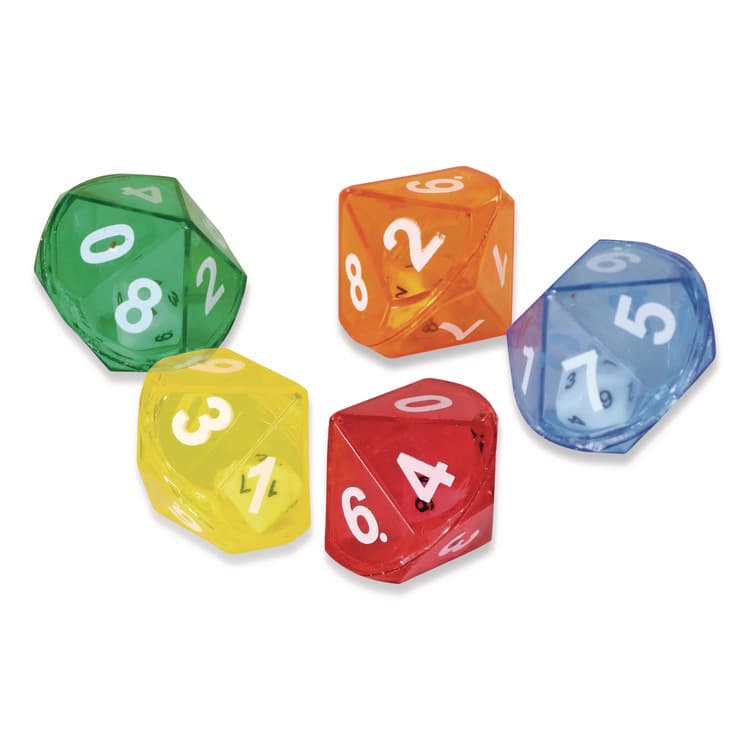 LEARNING RESOURCES 10-Sided Double-Decahedra Dice in Dice, Ages 6 to 10, 72 Dice (LRNLER7698) thumbnail 4