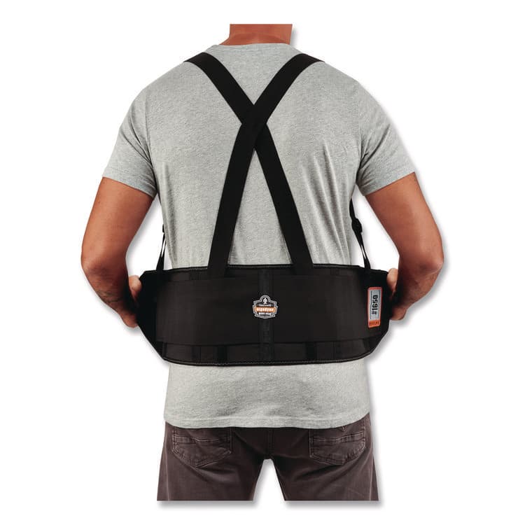 ERGODYNE CORPORATION ProFlex 1650 Economy Elastic Back Support Brace, Large, 34" to 38" Waist, Black (EGO11094) thumbnail 4