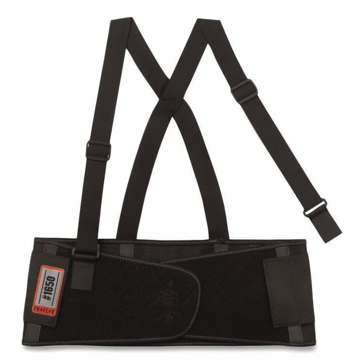 ERGODYNE CORPORATION ProFlex 1650 Economy Elastic Back Support Brace, Large, 34" to 38" Waist, Black (EGO11094)