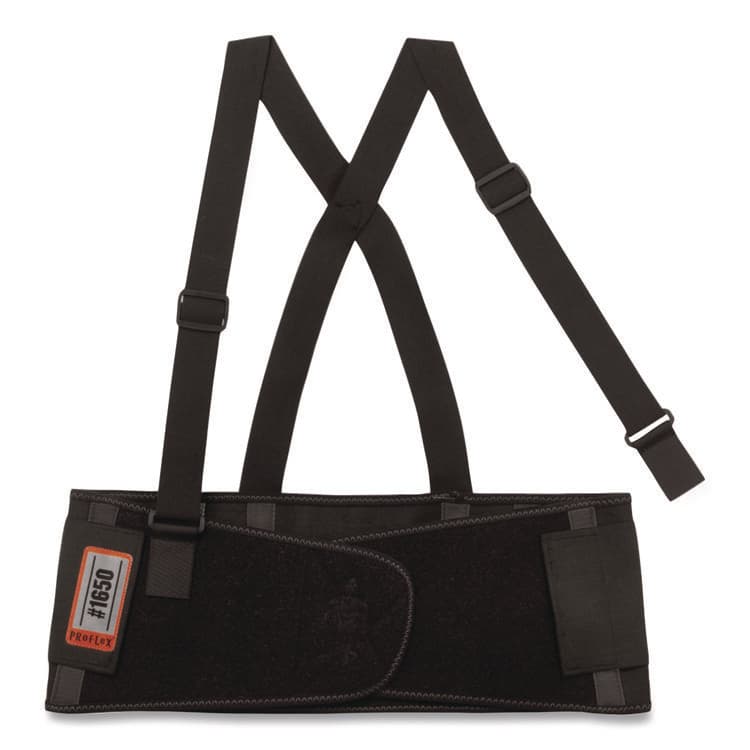 ERGODYNE CORPORATION ProFlex 1650 Economy Elastic Back Support Brace, X-Large, 38" to 42" Waist, Black (EGO11095)
