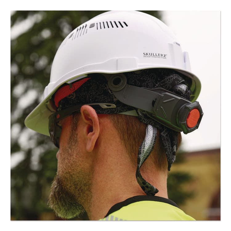 ERGODYNE CORPORATION Chill-Its 6615 High-Performance Bandana Doo Rag with Terry Cloth Sweatband, One Size Fits Most, Skulls (EGO12519) thumbnail 4