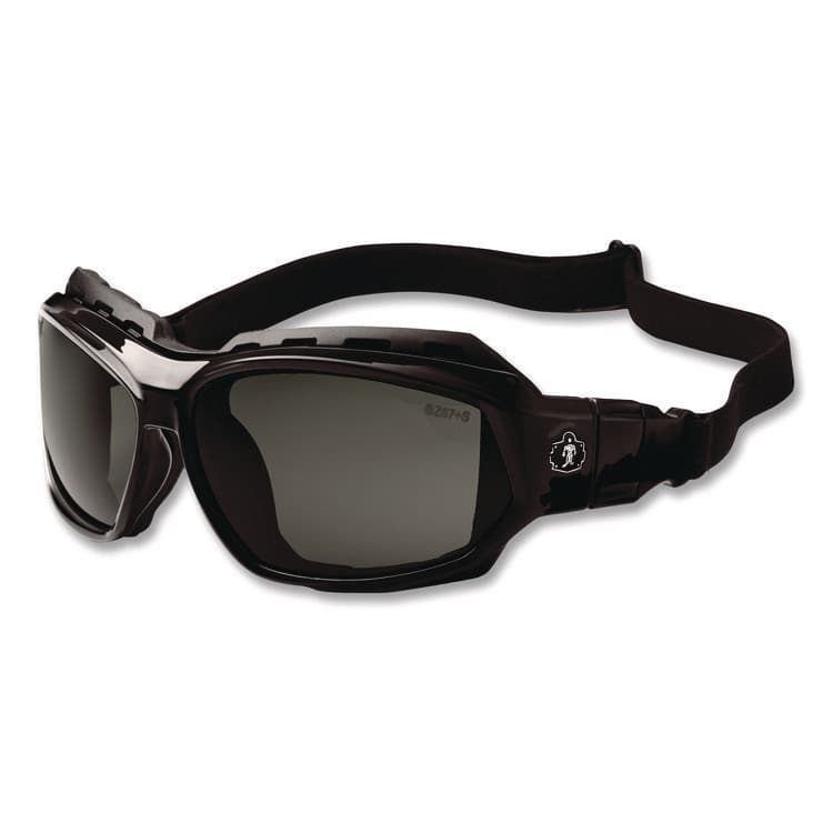 ERGODYNE CORPORATION Skullerz Loki Safety Glasses/Goggles, Black Full Frame, Smoke Dual Lens (EGO56030) thumbnail 2