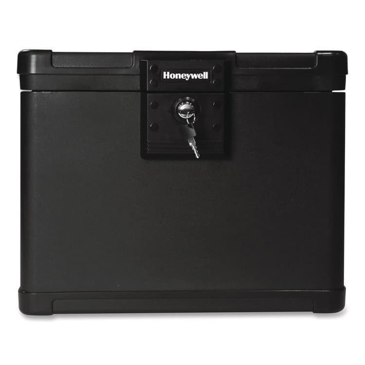 HONEYWELL ENVIRONMENTAL Molded Fire and Water File Chest, 16 x 12.6 x 13, 0.6 cu ft, Black (HWL1536)