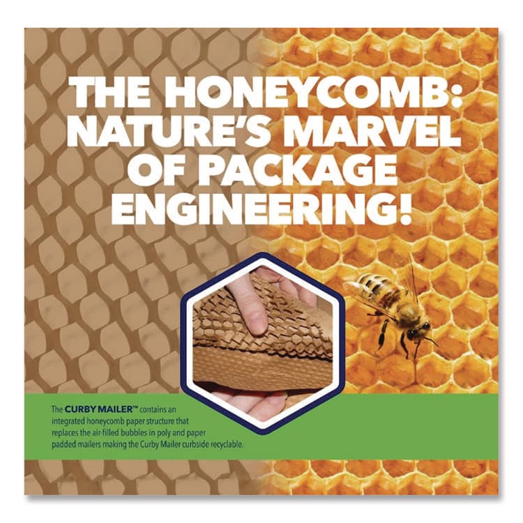 INTERTAPE POLYMER GROUP Curby Mailer Self-Sealing Recyclable Mailer, Paper Padding, Self-Adhesive, #6, 13.38 x 18.5, 30/Carton (IPGCBML6C) thumbnail 4