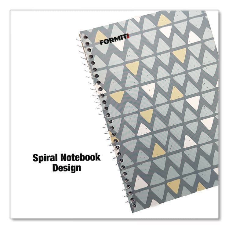 CHAGRINOVATIONS Notebook, Triangle Pattern, 1-Subject, Wide/Legal Rule, Blue/Yellow/Light Blue, (70) 8.75 x 6 Sheets (CH7FI68188) thumbnail 3